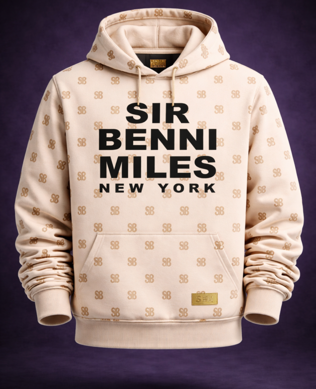 Signature Monogram Cream Hoodie